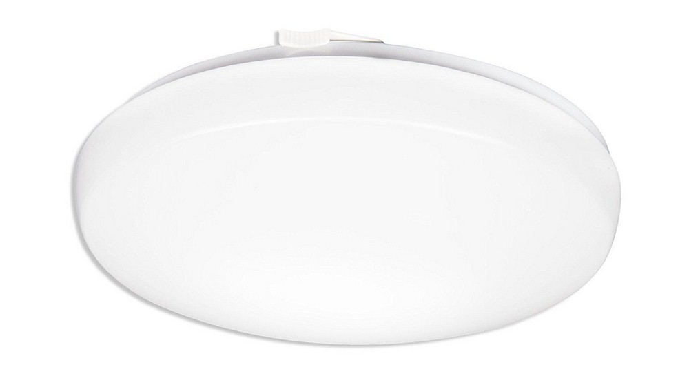 Lithonia Lighting-FMLRL 11 14840 M4-Contractor Select -FMLRL Series - 11 Inch 16W 1 LED Low-Profile Round Flushmount   White Finish with Frosted Acrylic Glass